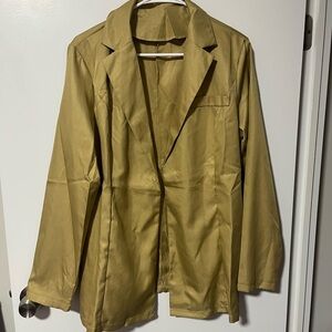 Amazon Tan Light Weight Blazer Jacket